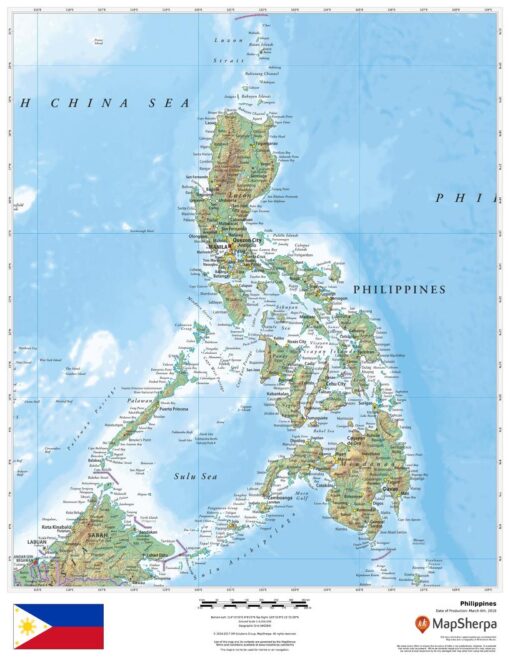 Philippines Wall Map by MapSherpa