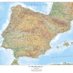 Spain Wall Map by MapSherpa