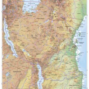 Tanzania Wall Map by MapSherpa