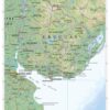 Uruguay Wall Map by MapSherpa