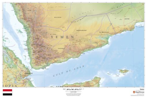 Yemen Wall Map by MapSherpa