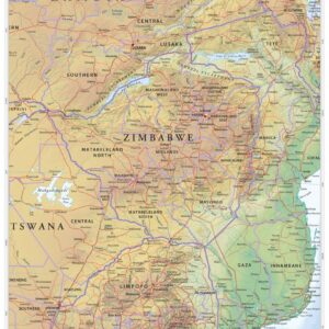 Zimbabwe Wall Map by MapSherpa