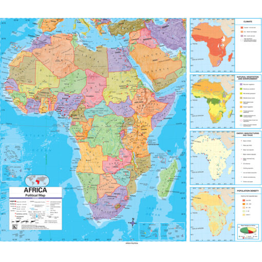 Africa Advanced Political Wall Map by Kappa
