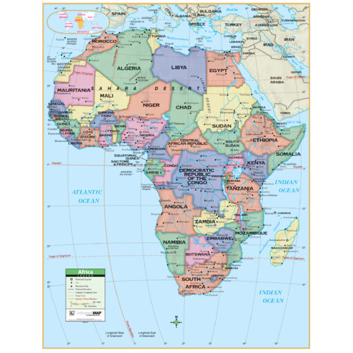 7-Map Primary Continent Spring Roller Set w/Backboard by Kappa - Image 4