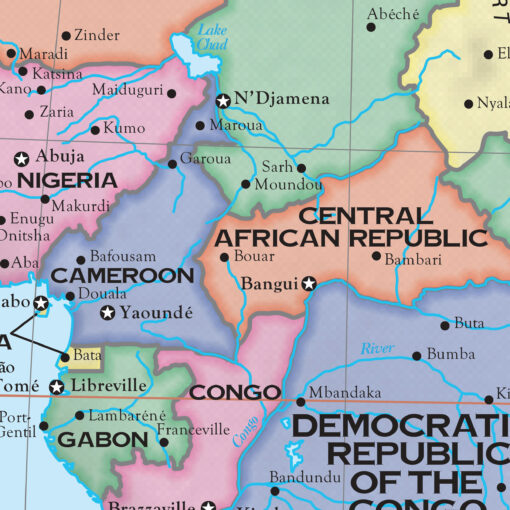 Africa Primary Wall Map by Kappa - Image 2