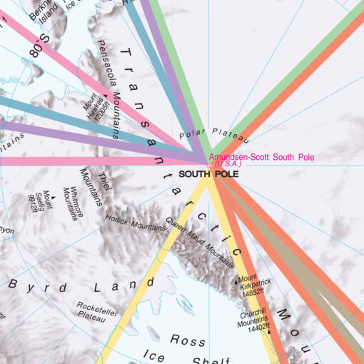 Antarctica Advanced Political Wall Map by Kappa - Image 2
