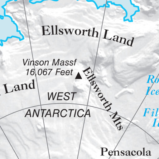 Antarctica Essential Wall Map by Kappa - Image 2