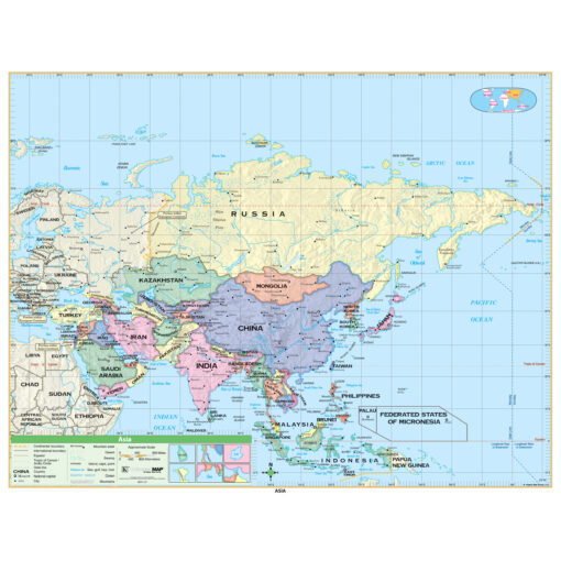 7-Map Essential Continent Spring Roller Set w/Backboard by Kappa - Image 5