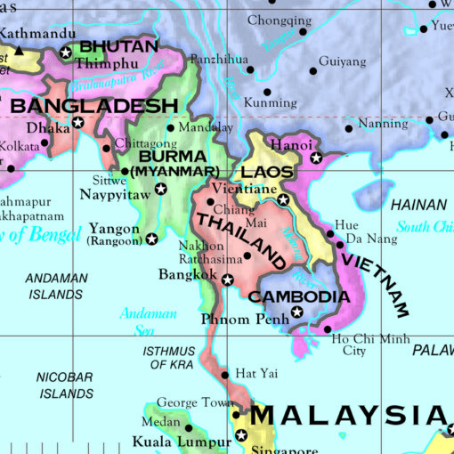 Asia Essential Wall Map by Kappa - Image 2