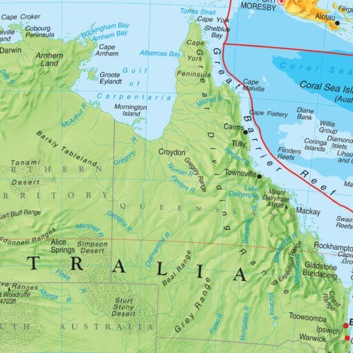 Australia Advanced Political Wall Map by Kappa - Image 2
