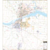 Florence & Muscle Shoals, AL Wall Map by Kappa