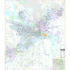 Little Rock, AR Wall Map by Kappa