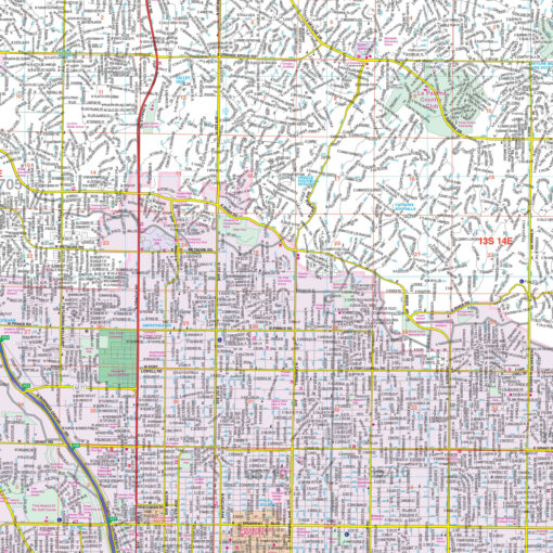 Tucson, AZ Wall Map by Kappa - Image 2