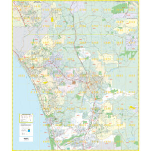 Northern San Diego County Wall Map by Kappa