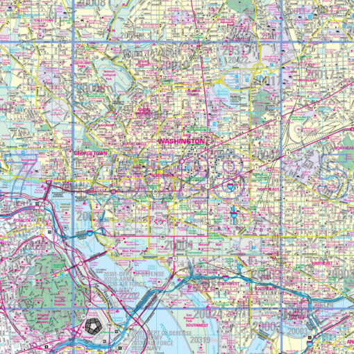 Washington, DC Metro Wall Map by Kappa - Image 2