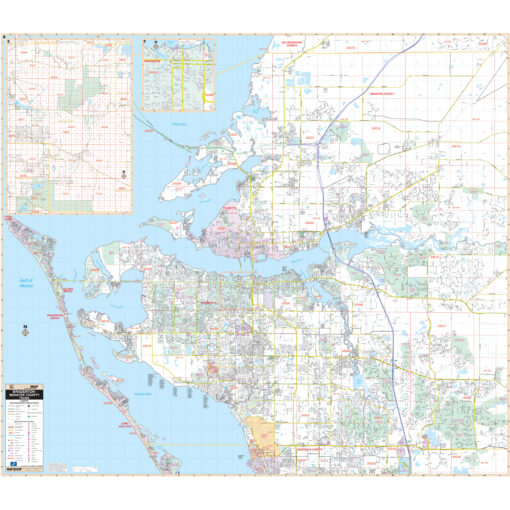 Bradenton & Manatee County, FL Wall Map by Kappa