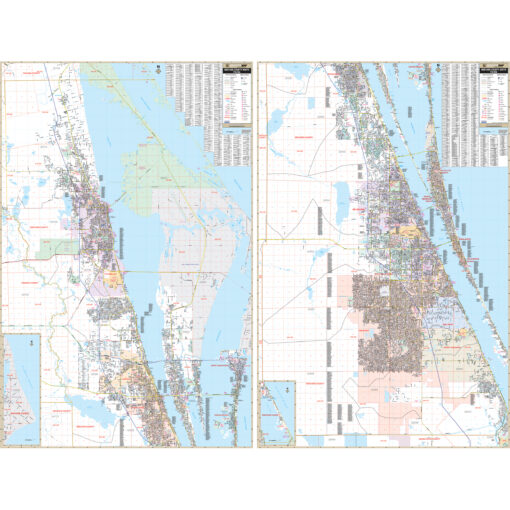 Brevard County, FL Wall Map by Kappa