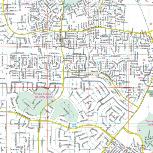 Citrus County, FL Wall Map by Kappa - Image 2