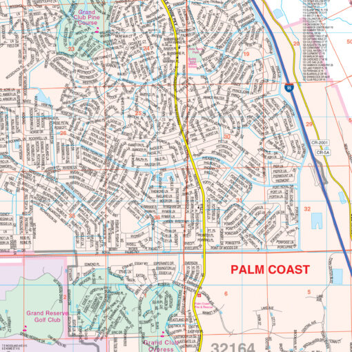 Flagler County, FL Wall Map by Kappa - Image 2
