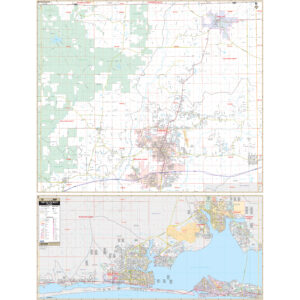 Fort Walton Beach, FL Wall Map by Kappa