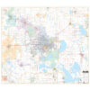 Gainesville & Alachua County, FL Wall Map by Kappa