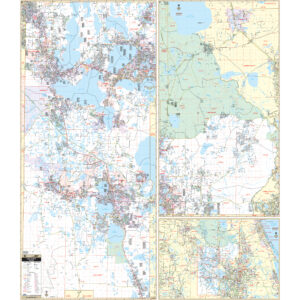 Lake County, FL Wall Map by Kappa