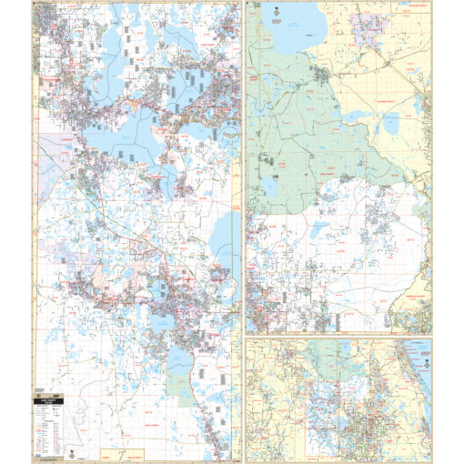 Lake County, FL Wall Map by Kappa