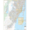 Miami-Dade County, FL Wall Map by Kappa
