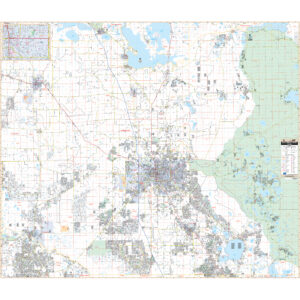 Ocala & Marion County, FL Wall Map by Kappa