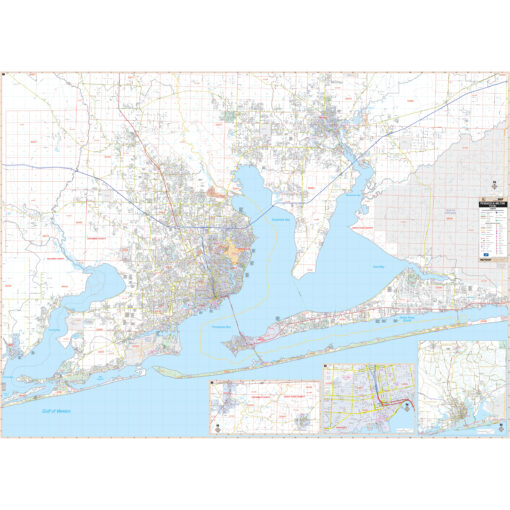 Pensacola & Milton, FL Wall Map by Kappa