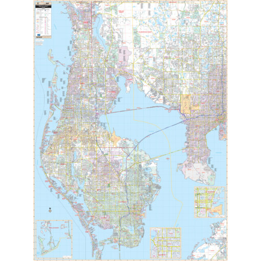 Pinellas County, FL Wall Map by Kappa