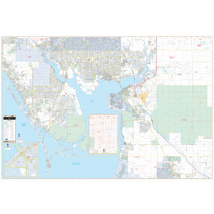 Port Charlotte & Charlotte County, FL Wall Map by Kappa