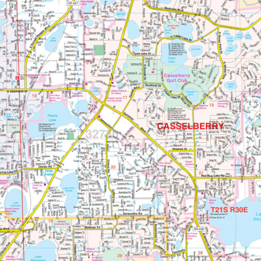 Seminole County, FL Wall Map by Kappa - Image 2