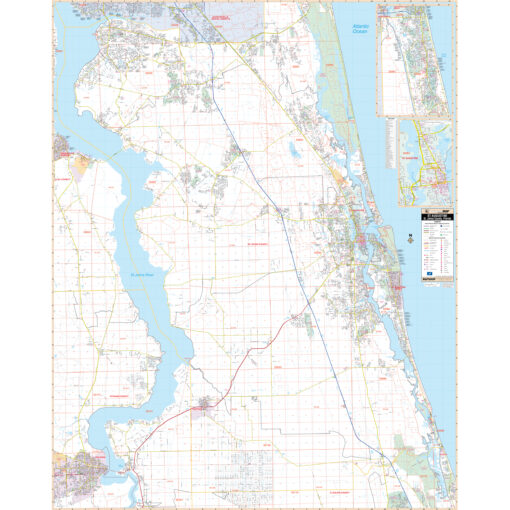 St Augustine, FL Wall Map by Kappa