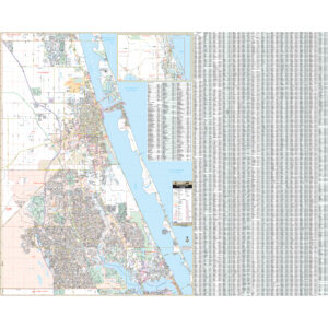St Lucie, FL Wall Map by Kappa