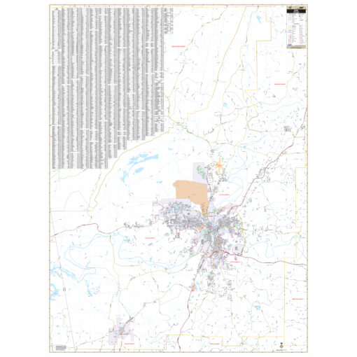 Rome & Floyd County, GA Wall Map by Kappa