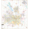 Des Moines, IA Wall Map by Kappa