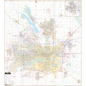 Des Moines, IA Wall Map by Kappa