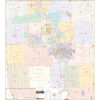 Iowa City & Johnson County, IA Wall Map by Kappa