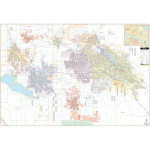 Boise, ID Wall Map by Kappa