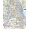 Chicago, IL Metro Area Wall Map by Kappa
