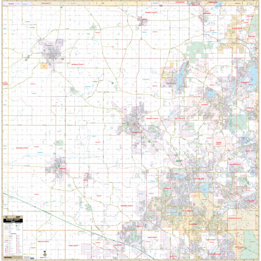 McHenry County, IL Wall Map by Kappa