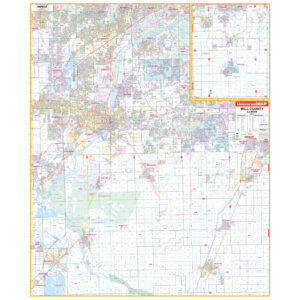 Will County, IL Wall Map by Kappa