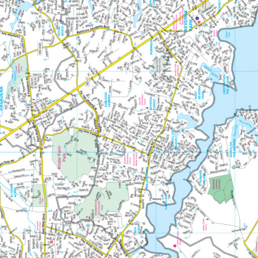 Anne Arundel County, Maryland Wall Map by Kappa - Image 2