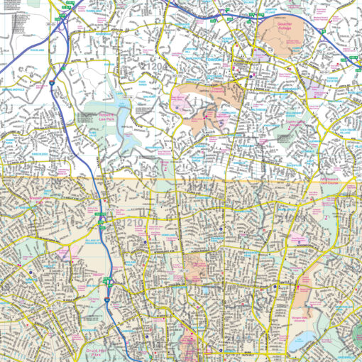 Baltimore, Maryland Wall Map by Kappa - Image 2