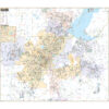 Jackson & Jackson County, MI Wall Map by Kappa