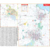 Saginaw, Midland & Bay City, MI Wall Map by Kappa