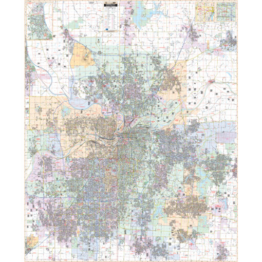 Kansas City, MO-KS Wall Map by Kappa