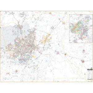 Fayetteville & Cumberland County, NC Wall Map by Kappa
