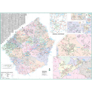 Johnston County, NC Wall Map by Kappa
